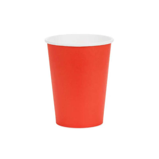 Picture of PAPER CUPS RED 250ML - 6PK